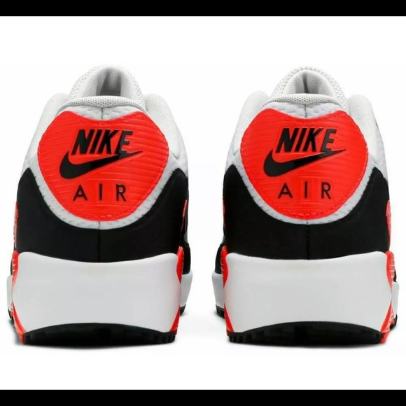 Nike Air Max 90 Infrared G Golf Waterproof Shoes CU9978-103 Men's Size 7.5 - Picture 6 of 8